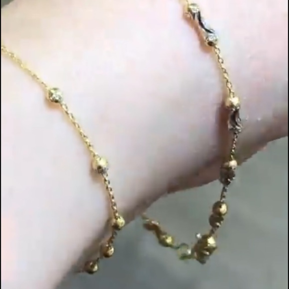 New Solid 14K Gold ball Bracelet 7” or 7.5” inches - Picture 5 of 5